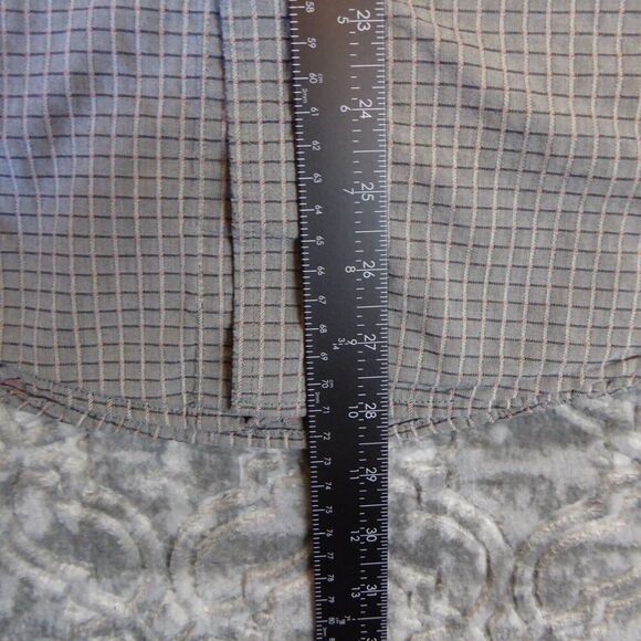 Cinch Shirt Adult Medium Gray Plaid Modern Fit Western Cotton Blend Mens - Picture 5 of 8